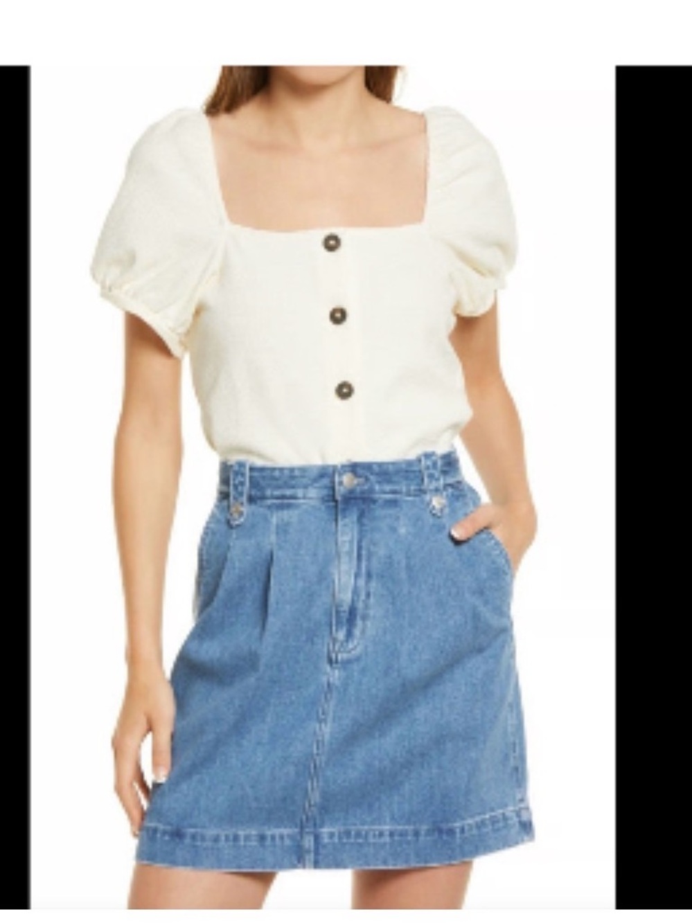 Madewell square neck top